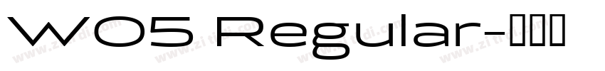 W05 Regular字体转换